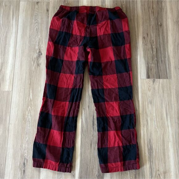 Womens / Teen Red & Black Tartan Plaid Pj Pajamas Bottoms by Old Navy sz Small - Picture 2 of 3